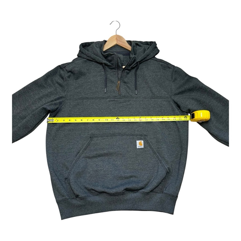 Carhartt Gray Men’s Rain Defender Quarter Zip Sweatshirt Size Large - Picture 2 of 8